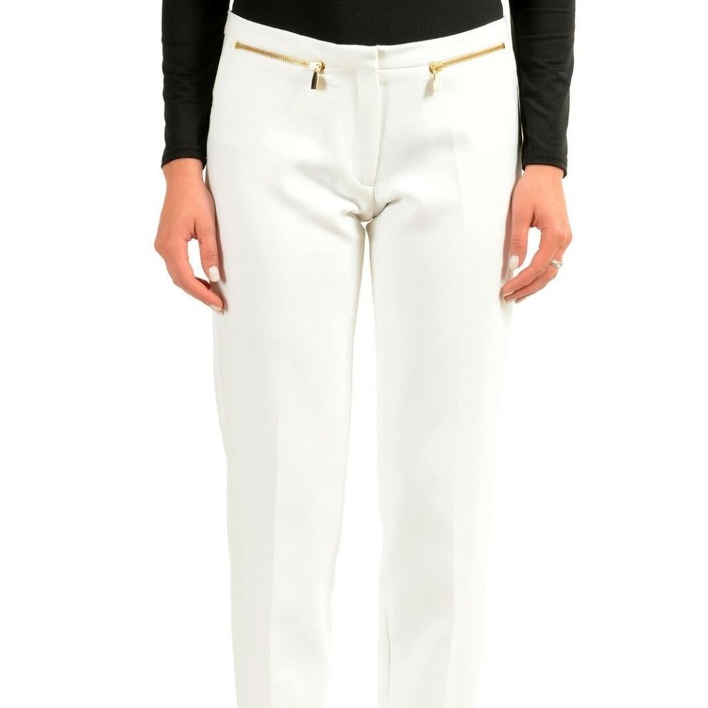 Versace Collection White Women's Casual Pants
